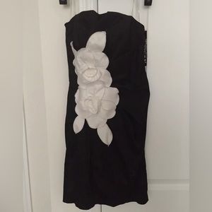 Juniors Sequin Hearts Brand Black Halter Dress Size 3 New.